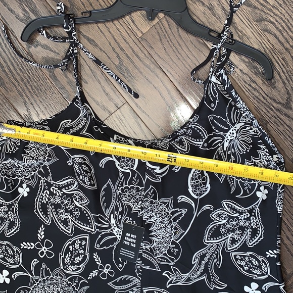 New Express Floral Tie Strap Maxi Dress - Size L - Picture 7 of 8